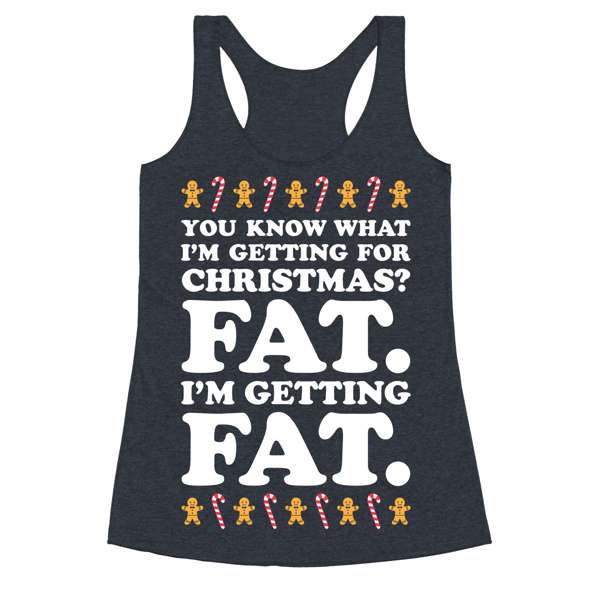 Fat Christmas Racerback Tank